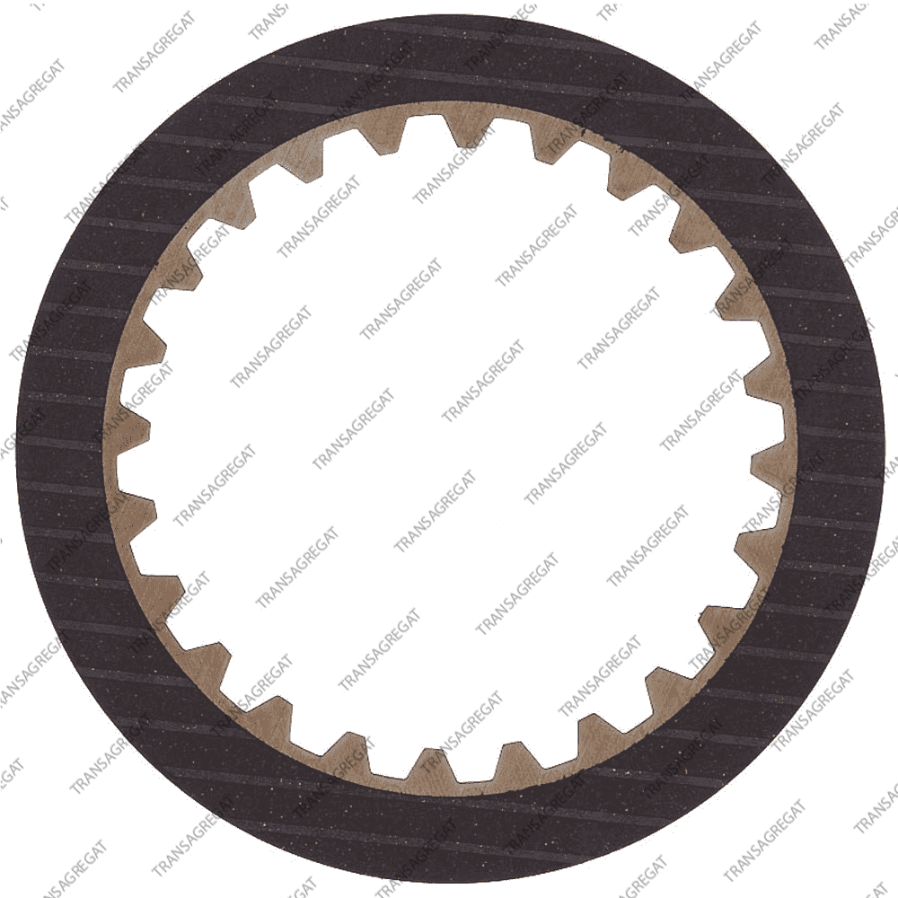 Фрикционный диск (115x1.6x24T) K1, K2, KR (односторонний, внутренние зубья)
